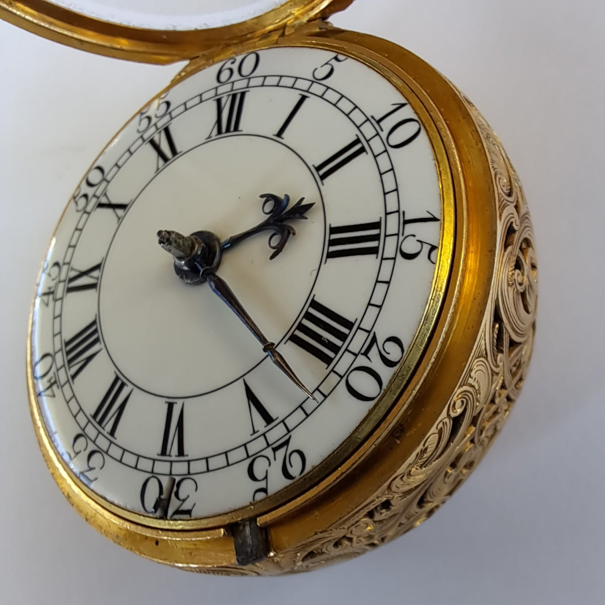 John Ellicott and George Micheal Moser pair cased cased gold half quar ...