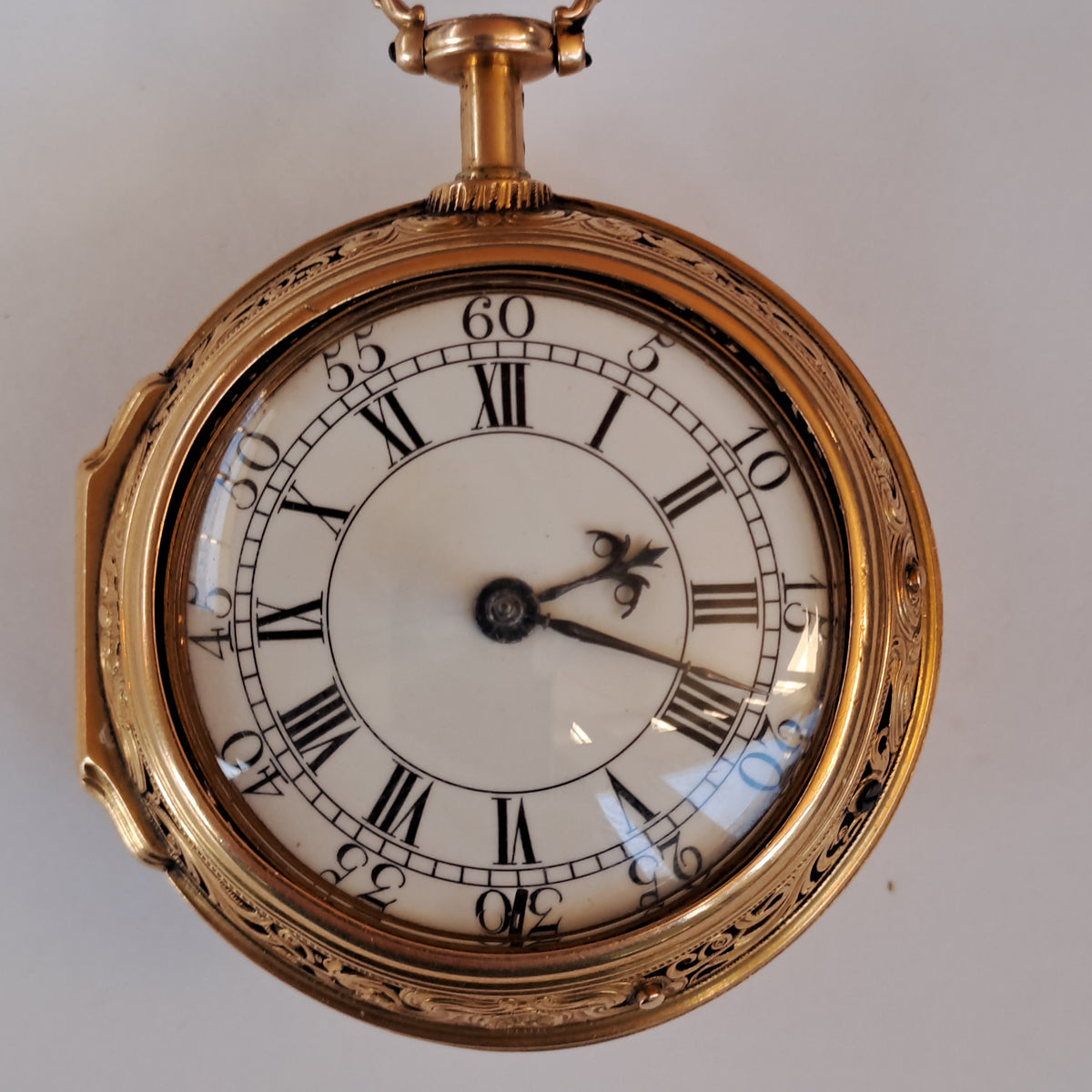 John Ellicott and George Micheal Moser pair cased cased gold half quar ...