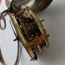 Load image into Gallery viewer, James Hagger silver pair cased verge pocket watch circa 1700