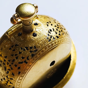 Daniel Quare verge pocket watch 22k gold quarter repeater number 538. circa 1710 very rare