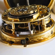 Load image into Gallery viewer, Daniel Quare verge pocket watch 22k gold quarter repeater number 538. circa 1710 very rare