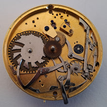 Load image into Gallery viewer, self striking pocket watch (quarter striking clockwatch) movement John Carter London circa 1860  (sold)